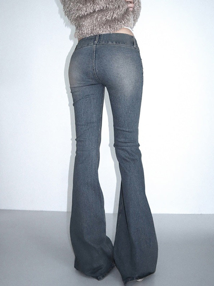 Vintage Low-Rise Flared Jeans