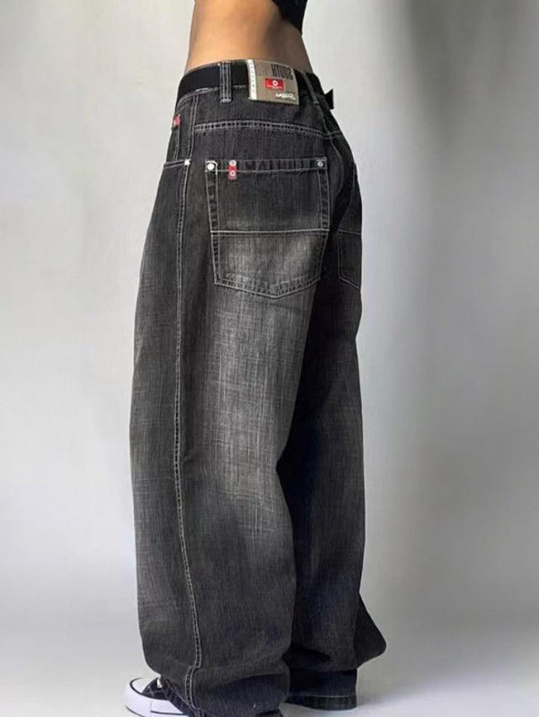 American Retro Distressed Washed Boyfriend Jeans