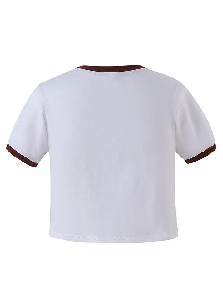 Star Planet Print Crop T-shirt WHITE , #SPONSORED, #Print, #Planet