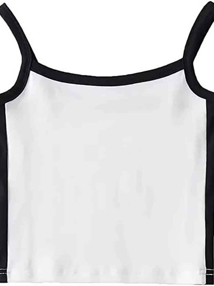 Contrast Trim Vintage Crop Cami Top - AnotherChill