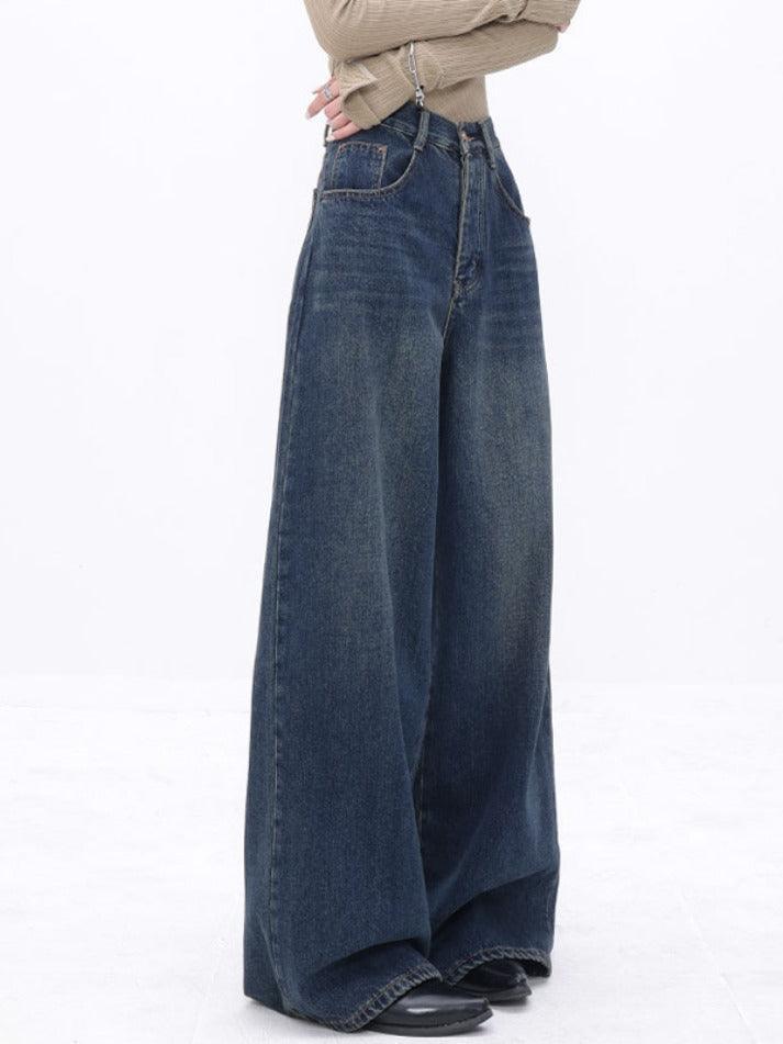 High Waist Slimming Loose Straight Leg Boyfriend Jeans