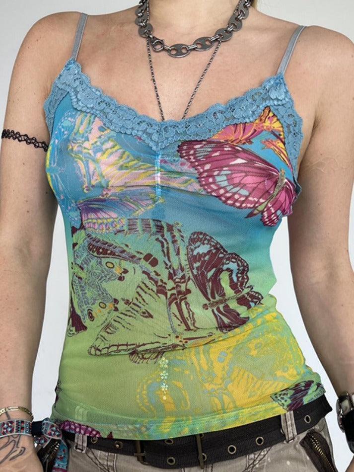 Sfumato Butterfly Color Cami Top