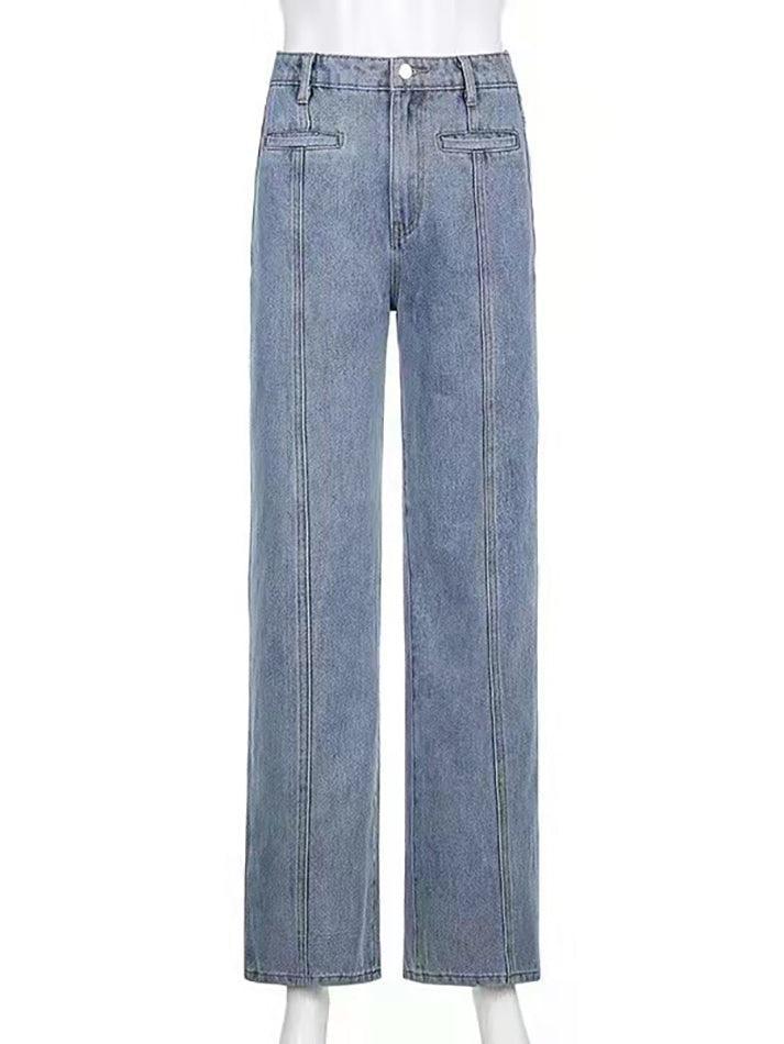 Back Star Patchwork Jeans - AnotherChill