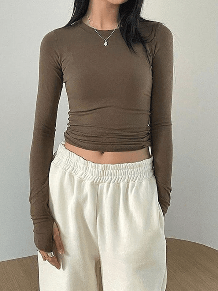 Basic Solid Long Sleeve Crop Top Anotherchill 2 ?v=1694759847