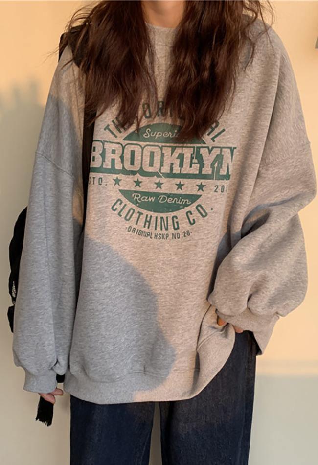 Brooklyn Graphic Crew Sweatshirt - AnotherChill