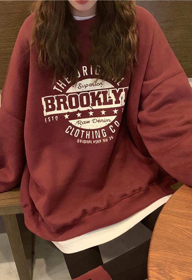 Brooklyn Graphic Crew Sweatshirt - AnotherChill