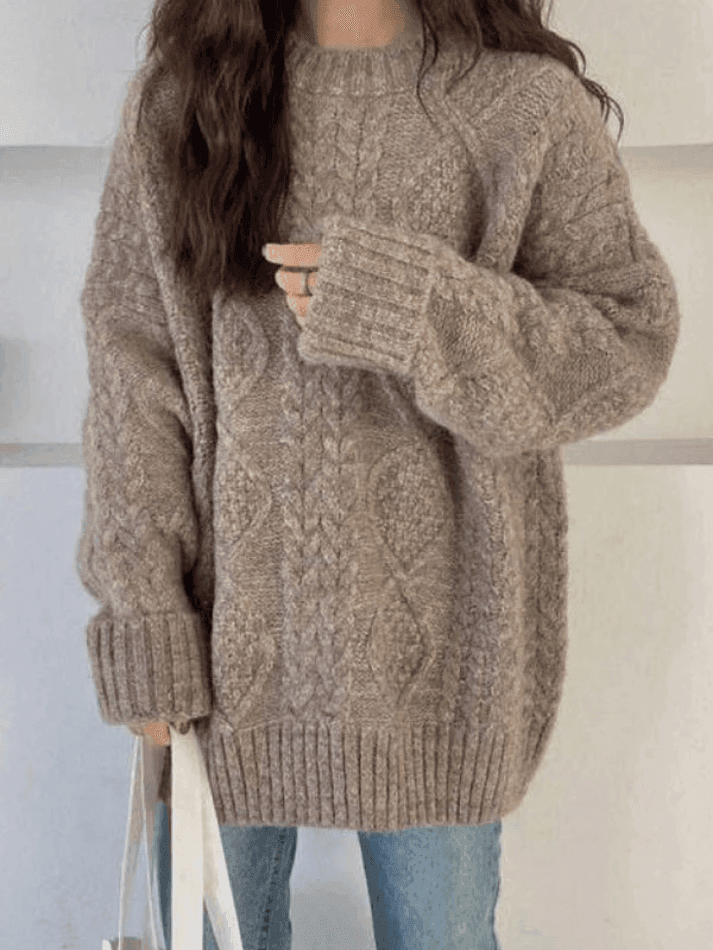 Cable Knit Jumper Sweater - AnotherChill