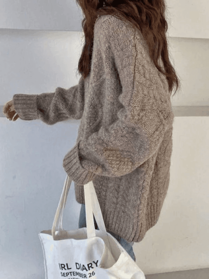 Cable Knit Jumper Sweater - AnotherChill