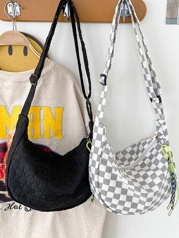 Glamfox - Checker Multi Pouch Crossbody Bag - 2 Colors Available