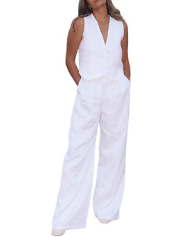 Cotton Casual Pants Set - AnotherChill