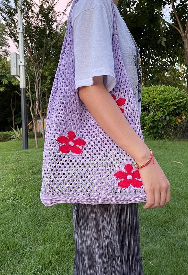 Cut-out Flowers Shoulder Eco Bag - AnotherChill