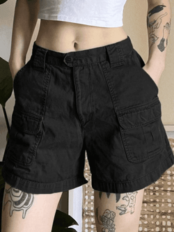 Denim Straight Leg Cargo Shorts - AnotherChill