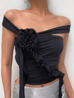 Floral Embellish Bandeau Top - AnotherChill