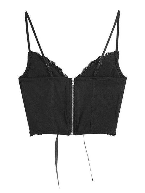 Front Tie Lace Bustier - AnotherChill