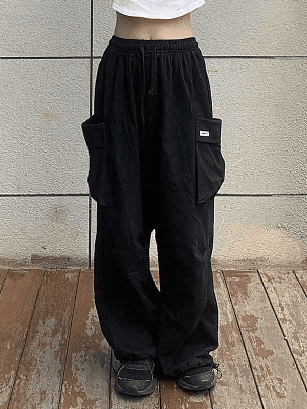 High Waist Pocket Cargo Pants - AnotherChill