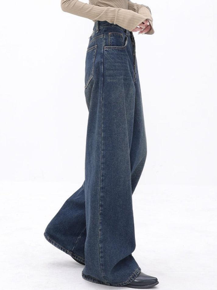 High Waist Slimming Loose Straight Leg Boyfriend Jeans - AnotherChill