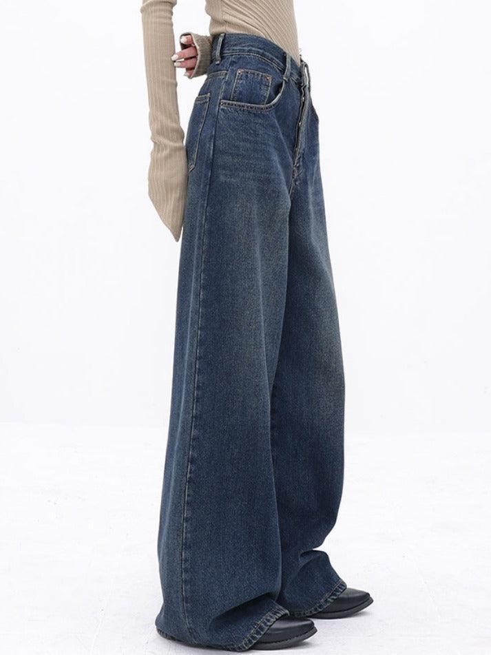 High Waist Slimming Loose Straight Leg Boyfriend Jeans - AnotherChill