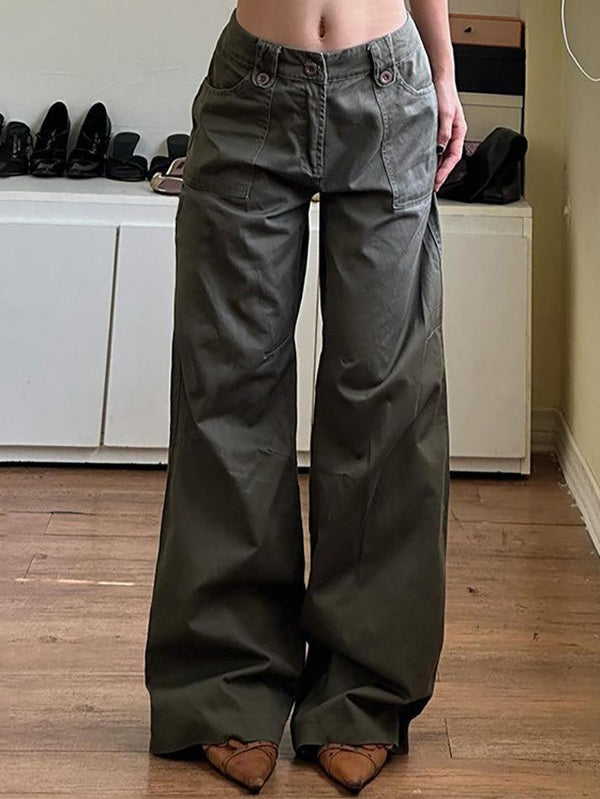 High Waist Street Pocket Cargo Pants - AnotherChill