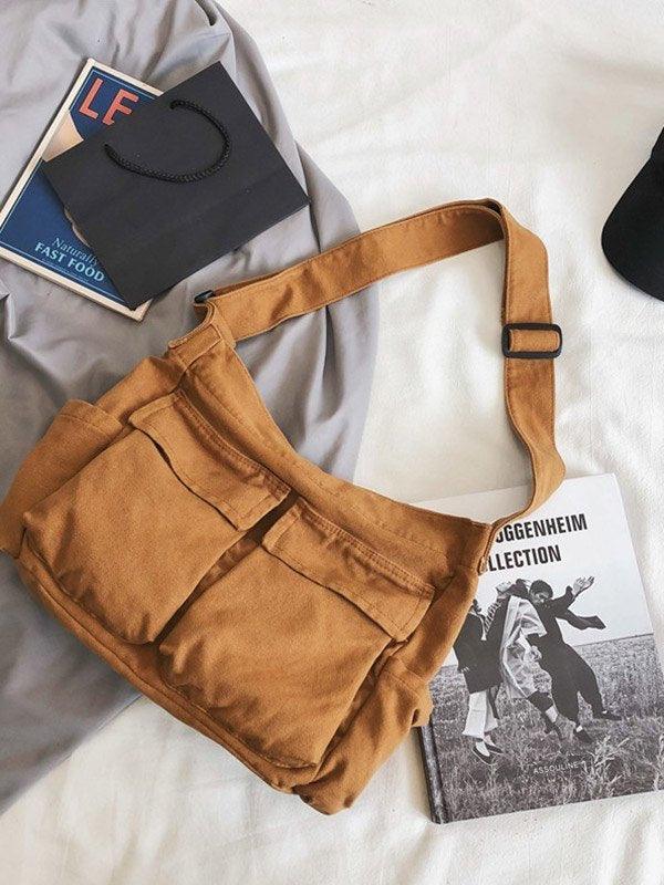 Large Canvas Satchel Bag - AnotherChill