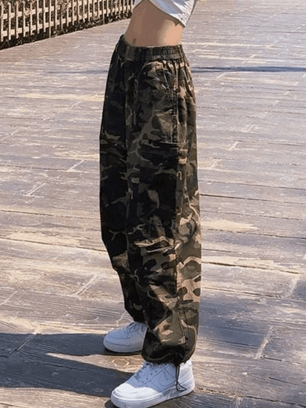 Loose Fit Camo Cargo Pants - AnotherChill