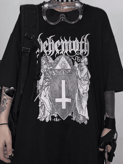 Men's Gothic Ancient Cross Graphic Tee - AnotherChill