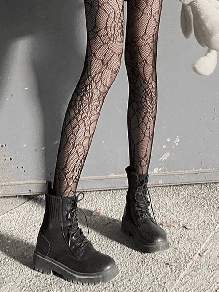 Mesh Spider Web Tights - AnotherChill