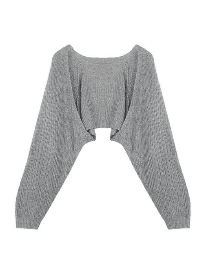 Open Front Bolero Knit Cardigan - AnotherChill