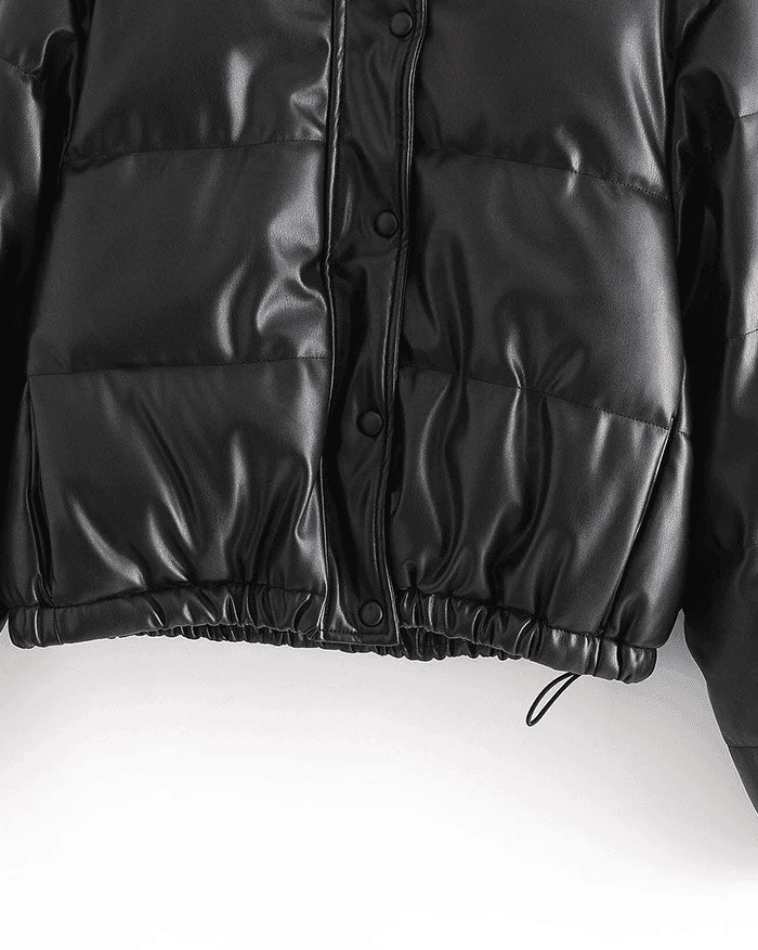 Sleeveless Cropped Puffer Jacket - Black / S - AnotherChill