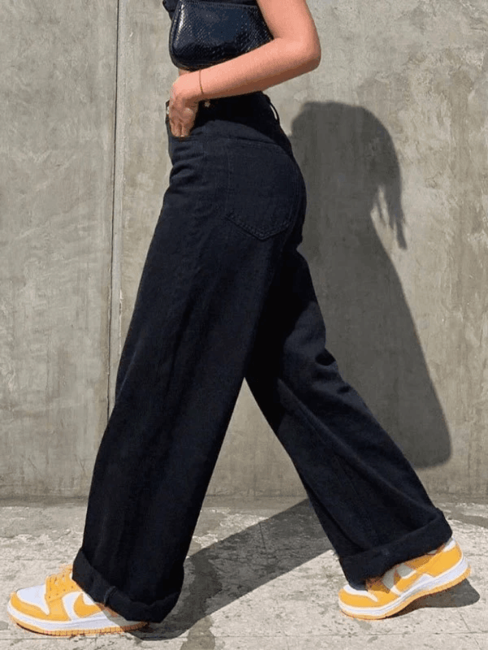 Relaxed Mid-Waist Boyfriend Jeans - AnotherChill