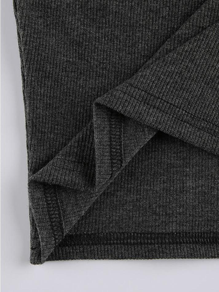 2024 Rhinestone Detail Long Sleeve Crop Top Black S in Tops&Tees Online ...