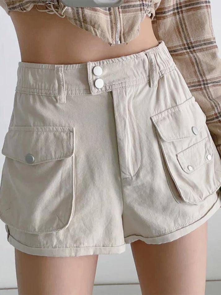 Rolled Cargo Pockets Shorts - AnotherChill