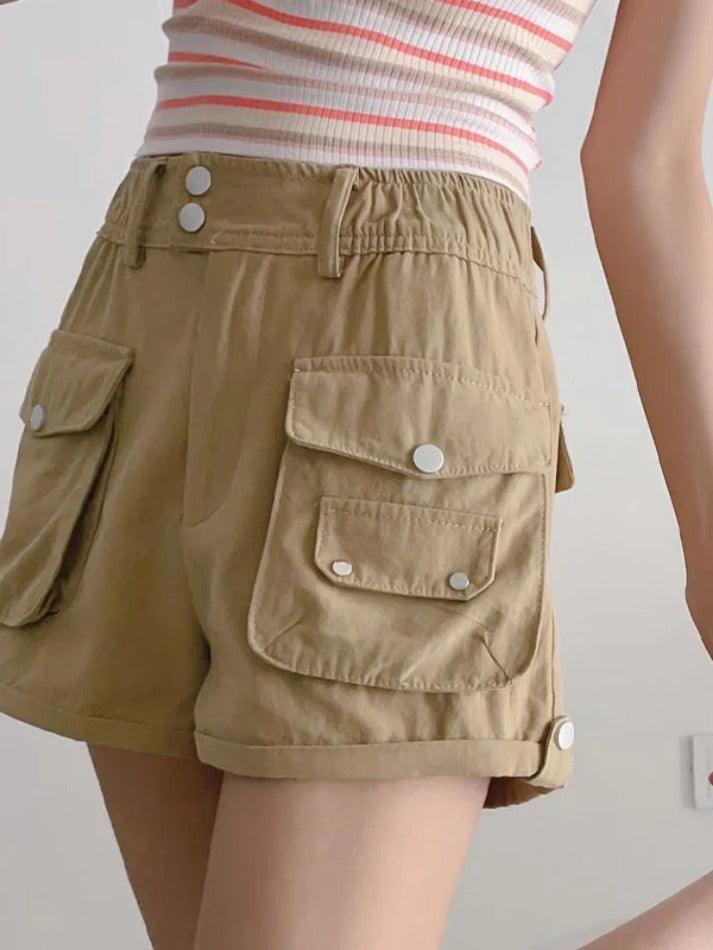 Rolled Cargo Pockets Shorts - AnotherChill