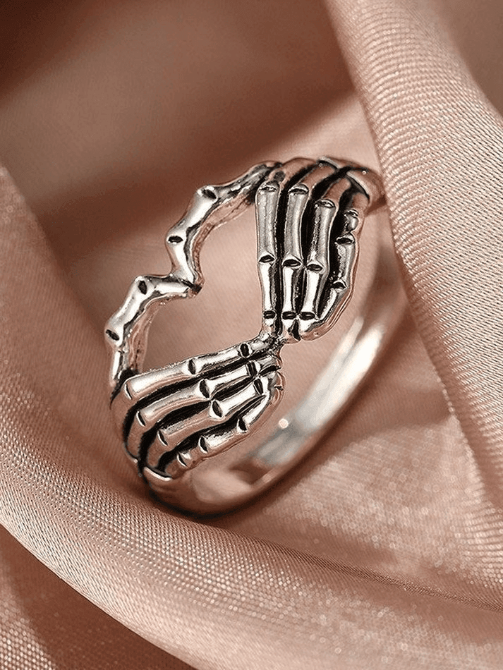 Skull Heart Pattern Ring - AnotherChill