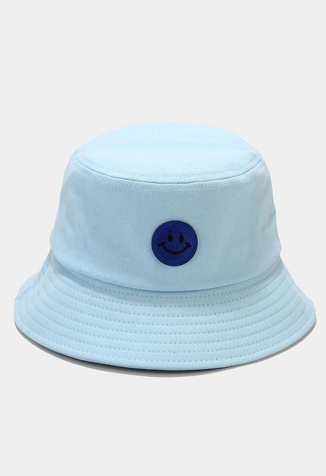 Smiley Patched Bucket Hat - AnotherChill