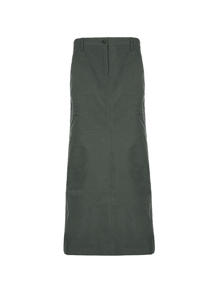 2024 Split Y2K Low Waist Cargo Skirt Gray S in Skirts Online Store ...