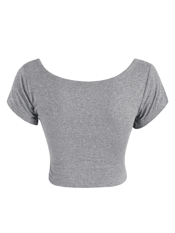 2024 Square Neck Solid Crop Top Black S in Tops&Tees Online Store ...