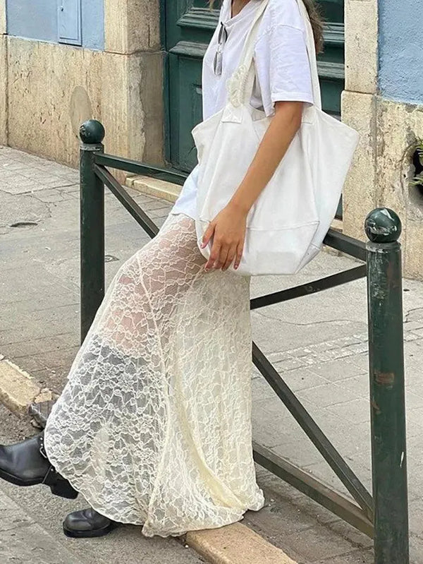 Vintage Lace A-Line Mermaid Skirt - AnotherChill