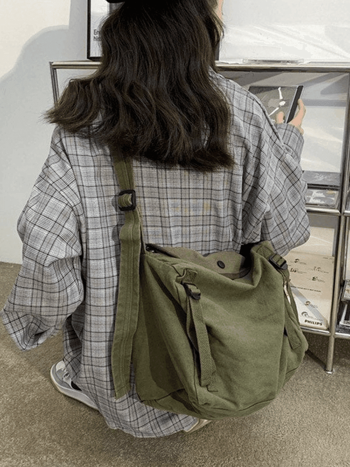 Vintage Large Capacity Crossbody Bag - AnotherChill