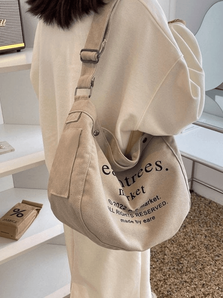 2024 Vintage Logo Graphic Crossbody Bag Khaki ONE SIZE in Bags Online ...