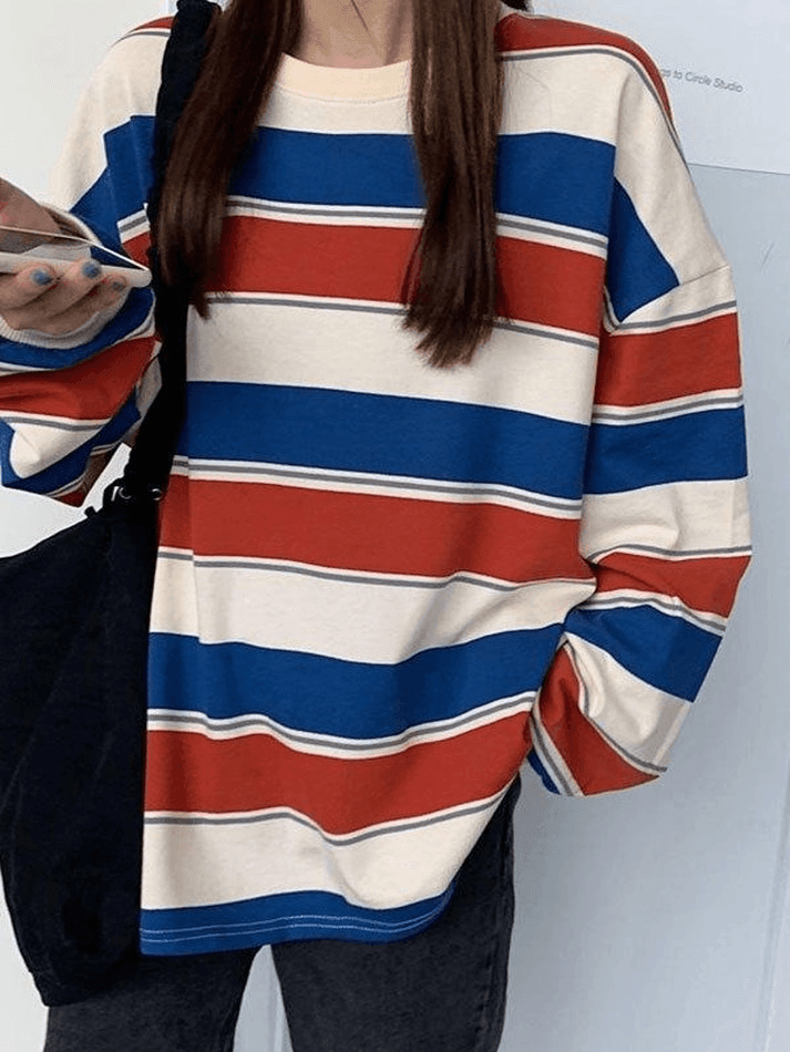 Vintage hotsell striped sweatshirt