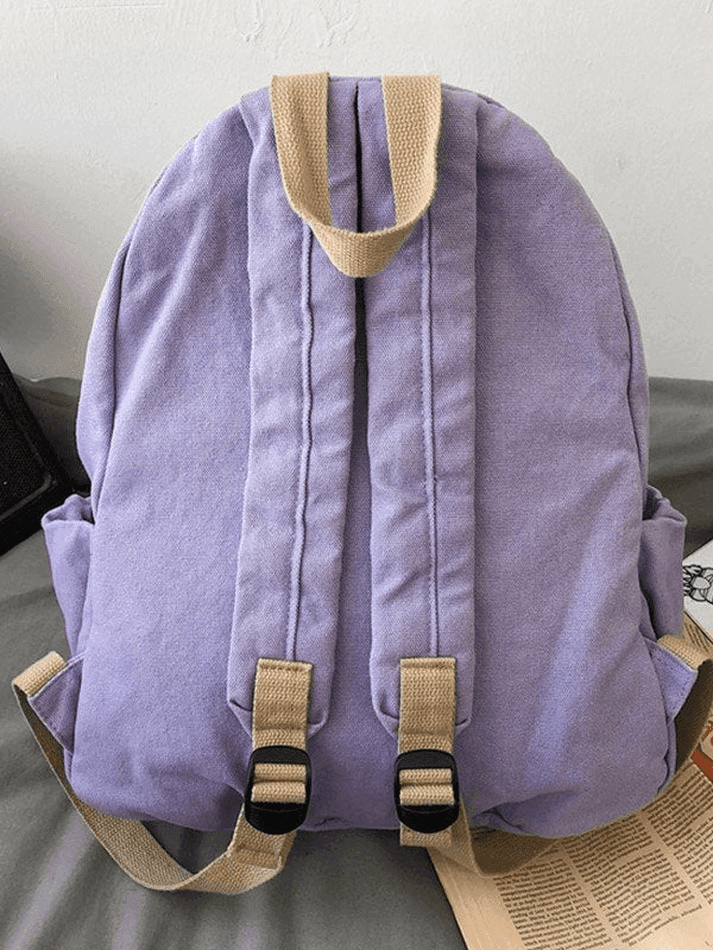 Vintage Wash College School Backpack - AnotherChill