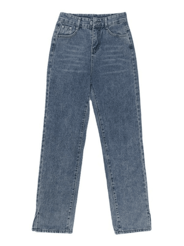 Washed Split Boyfriend Jeans - AnotherChill