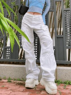 Zipper Pocket Cargo Pants - AnotherChill