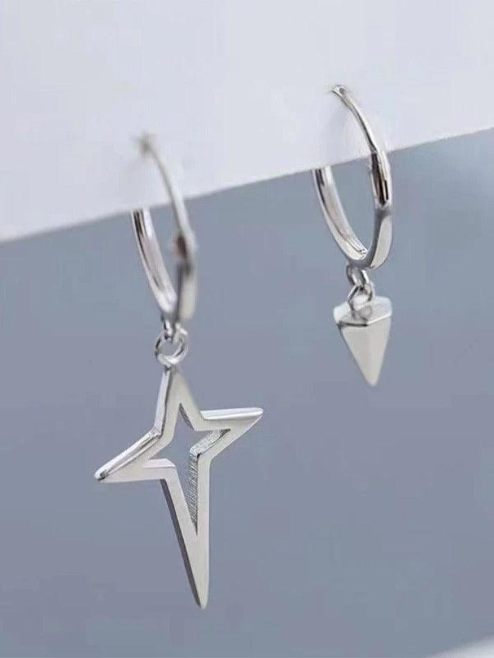 Astral Star Pendant Hoop Earrings - AnotherChill