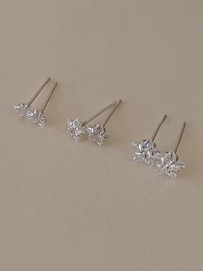 Glittering Zircon Mini Star Earring - AnotherChill