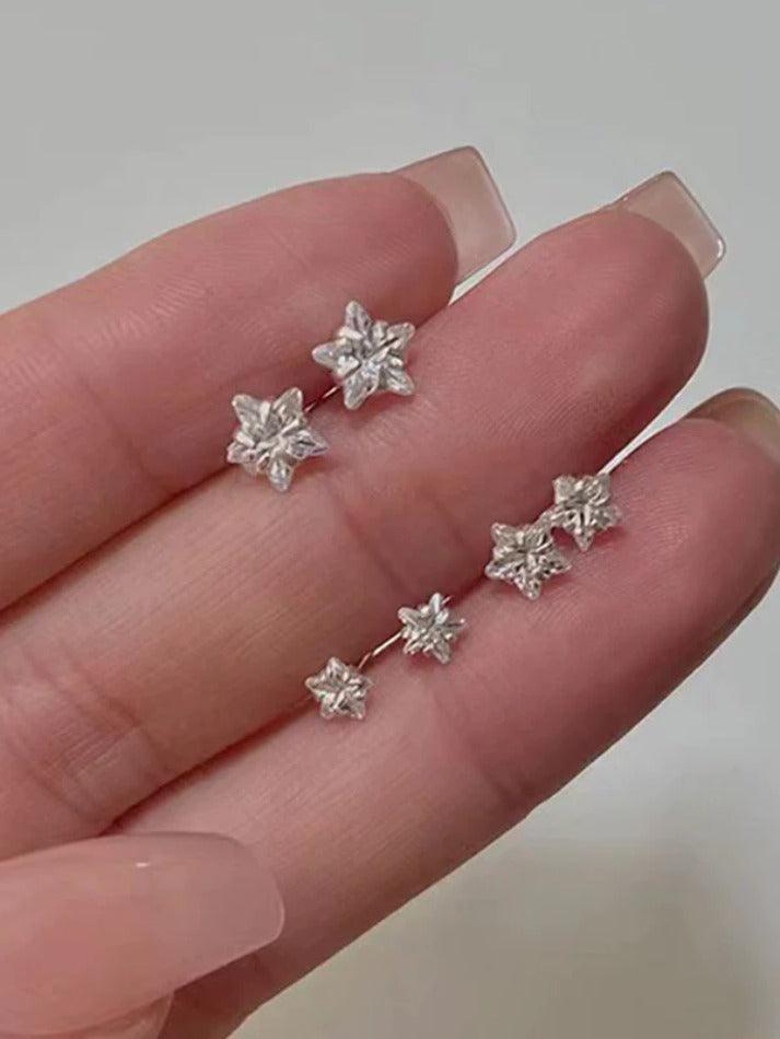 Glittering Zircon Mini Star Earring - AnotherChill