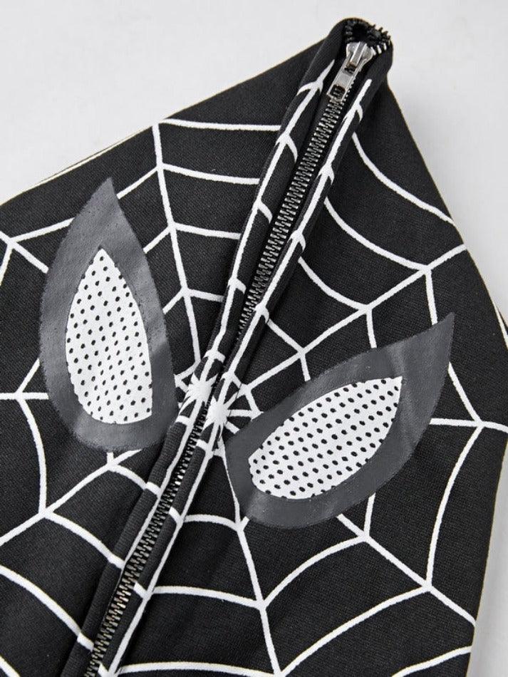 Men's Spider Man Styling Print Oversized Hoodie - AnotherChill