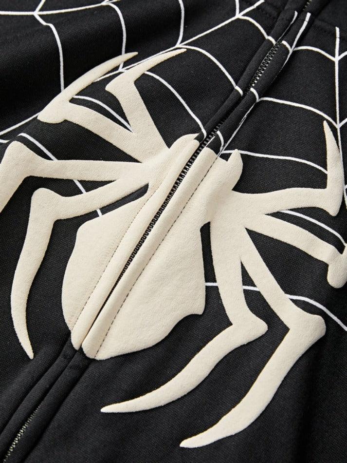 Men's Spider Man Styling Print Oversized Hoodie - AnotherChill